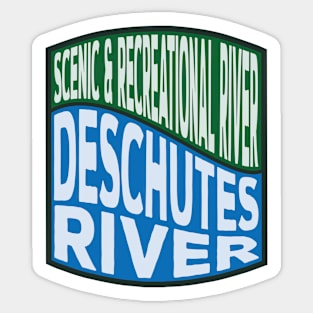 Deschutes River Scenic and Recreational River wave Sticker